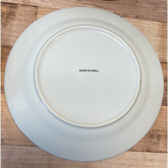 Set Of 4 Martini Cocktail Design Porcelain Dessert Plates With Decorative Storag - Picture 4 of 4